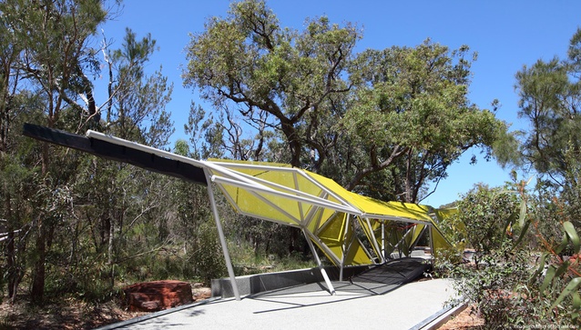 John Tarry’s distictive entry developed in consultation with Plan (E) structure provides a unique wayfinding marker within Kings Park Botanic Gardens.