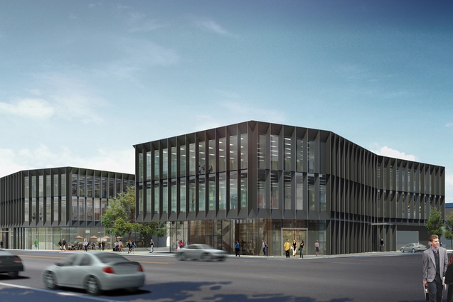 Completion date – March 2013. Three35 by Jasmax, 335 Lincoln Road, Addington. This commercial office precinct is in a rapidly changing area known as SoMo, or South of Moorhouse, where businesses displaced by the earthquake have settled. The complex is designed to new engineering codes and four-star Greenstar principles.