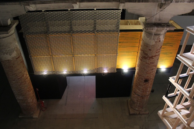 Collaborative display of Eric Parry Architects, Haworth Tompkins and Lynch Architects.
