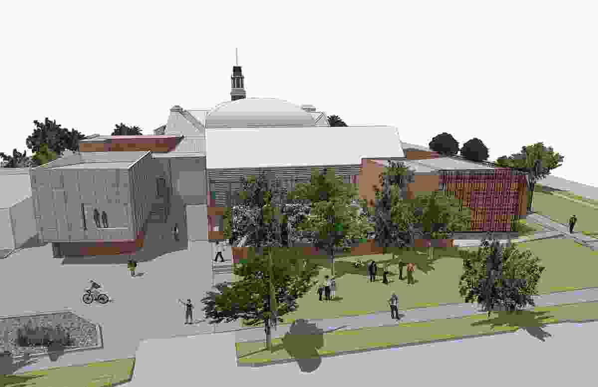 Designs for the redevelopment of the Ararat Regional Art Gallery by Williams Boag Architects.