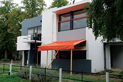 Restoration work on Gerrit Reitveld’s public housing in Utrecht.