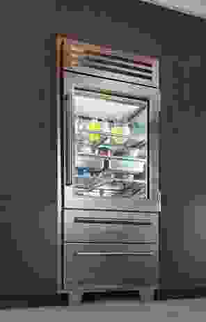 Pro series fridge/freezer by Sub Zero.