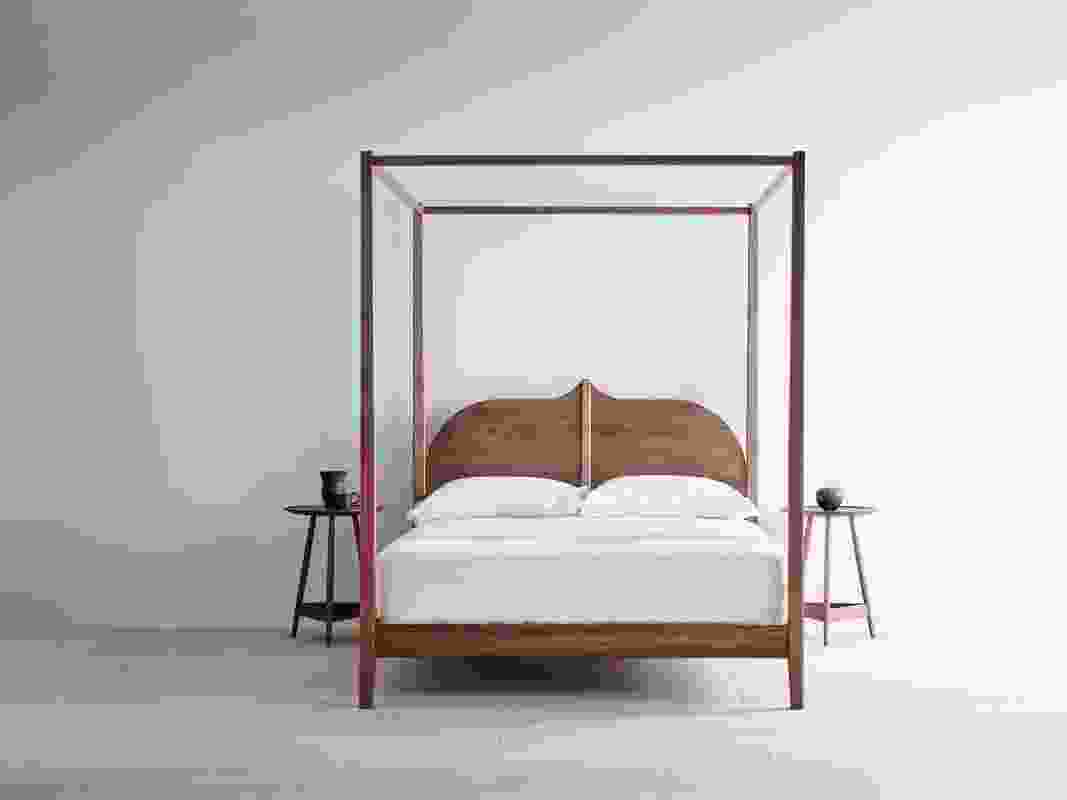 One of six new pieces launched by Pinch at the 2019 London Design Festival, the Christo four-poster bed offers pared-back theatricality.