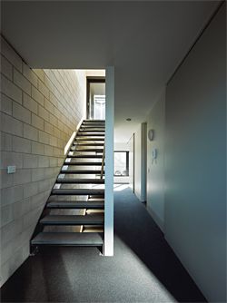  Internal stair. Each of the seven apartments is configured differently. Image: Peter Bennetts. 