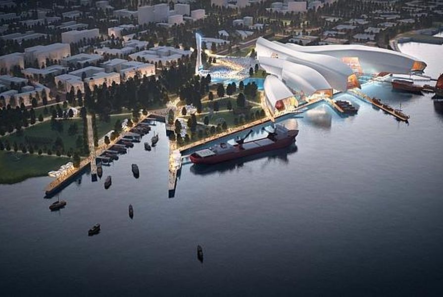 Cox Rayner's competition winning design for the Tianjin Maritime Museum in China was used by prime minister Malcolm Turnbull as an example of the opportunities for Australian architects in China.