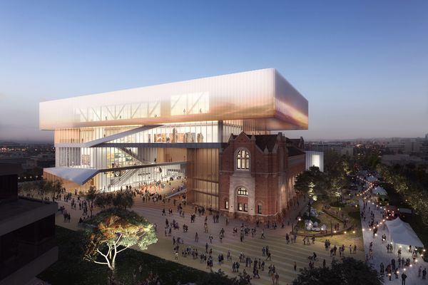 The new WA Museum designed by Hassell and OMA with managing contractor Brookfield Multiplex.