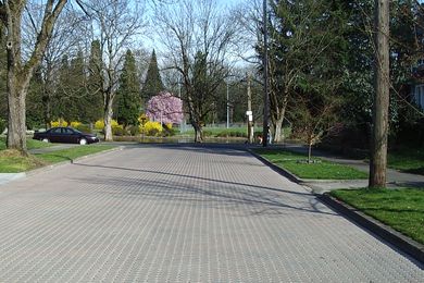 Segmental pavement engineered by Gille Wilbanks.