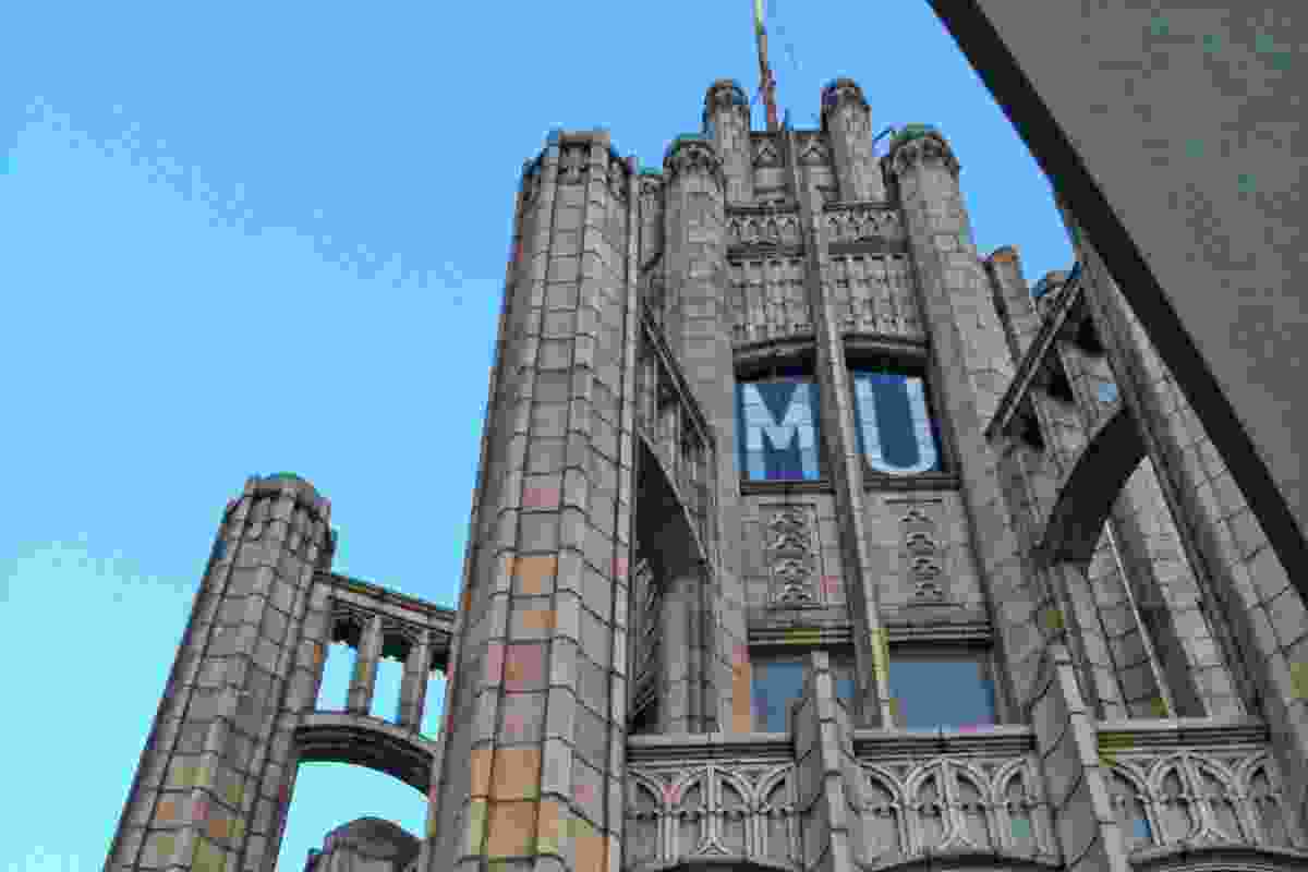 The top of the Manchester Unity building.