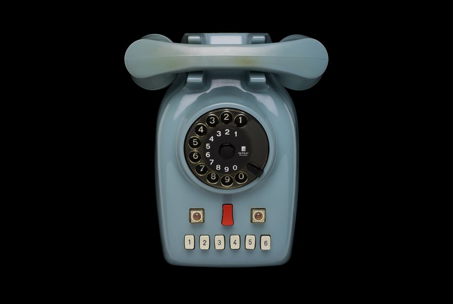 2+7 Telephone. Designed by Marcello Nizzoli, made by SAFNAT, Italy, 1958. 