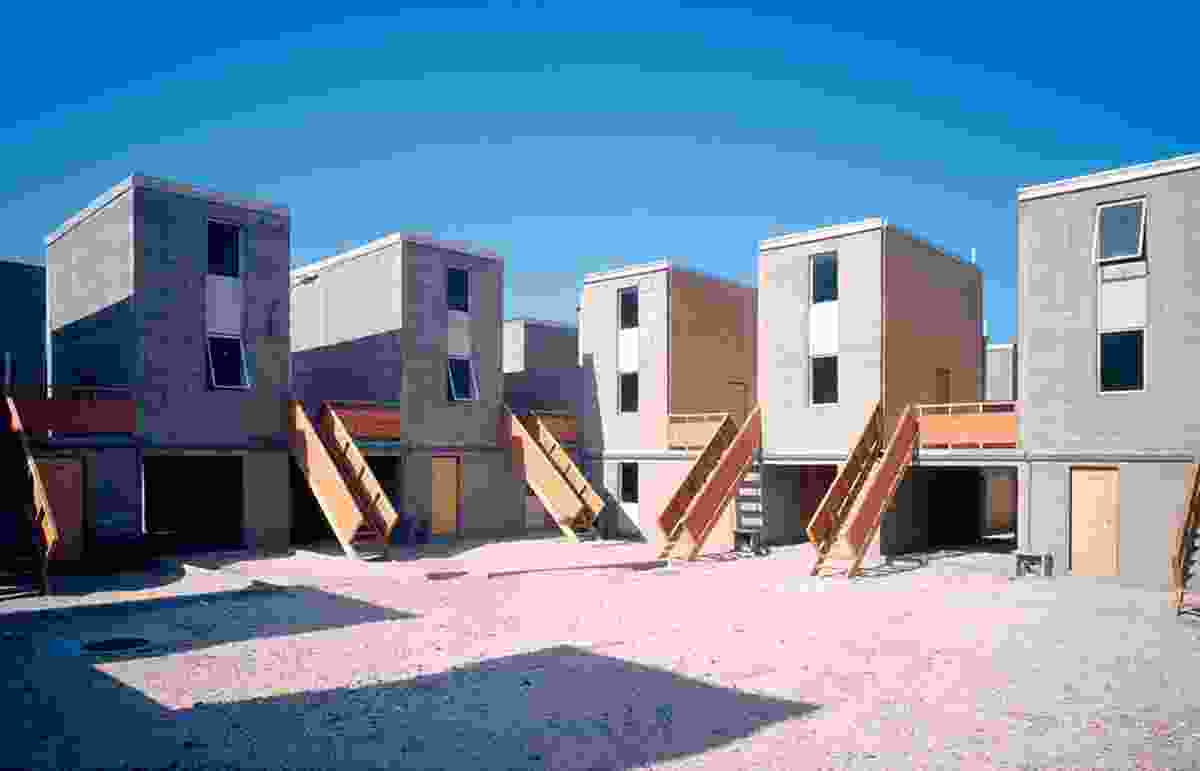 Quinta Monroy is a housing scheme in the centre of Iquique, in the Chilean desert. 