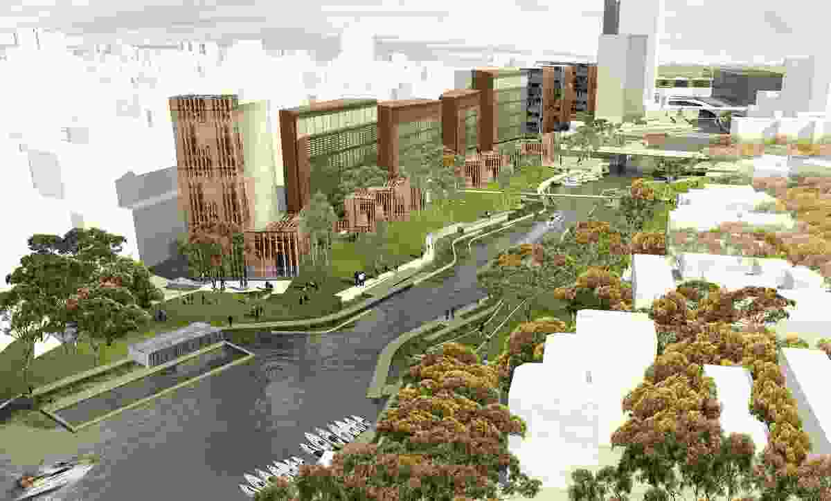 McGregor Coxall's urban design strategy for  regeneration of the Parramatta River foreshore.