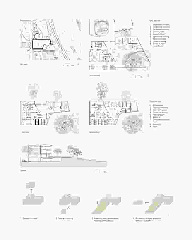 Plans of Bilya Marlee by Kerry Hill Architects.