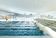 Andrew Burns Architect | Green Square Aquatic Centre competition scheme: pool hall, view to outdoor pool and sports field.