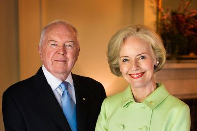 Michael (left) and Quentin Bryce.
