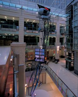 Exoskeleton Tower Reach, Galleries Victoria, 2000.
Photographer: Anthony Browell.