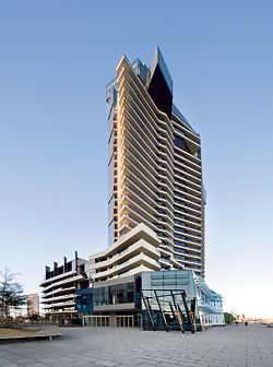 Dock 5, Melbourne, 2007, by John Wardle Architects in association with Hassell. Photograph John Gollings.