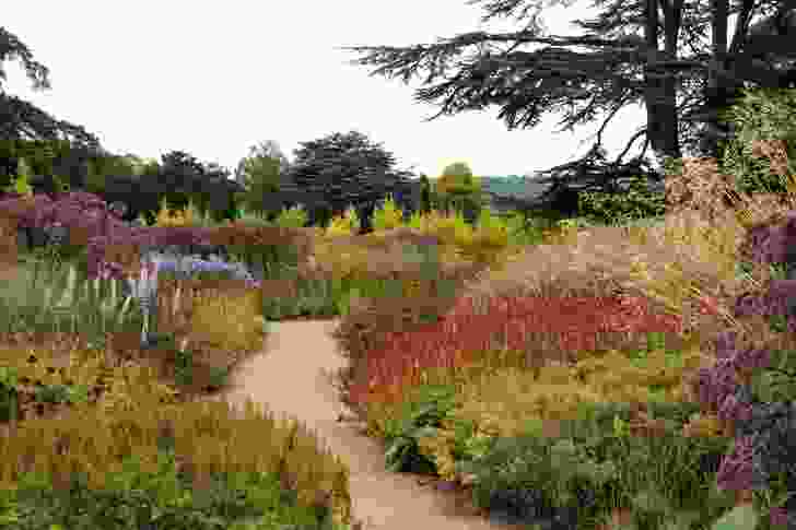 Floral labyrinth at the Trentham Estate, Stoke-on-Trent, 2005. 