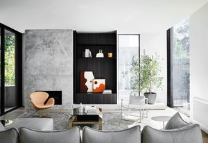The apartment’s spacious floor plan and focus on high quality details imbue it with a sense of timelessness. Artwork: Kayleigh Hetdon.
