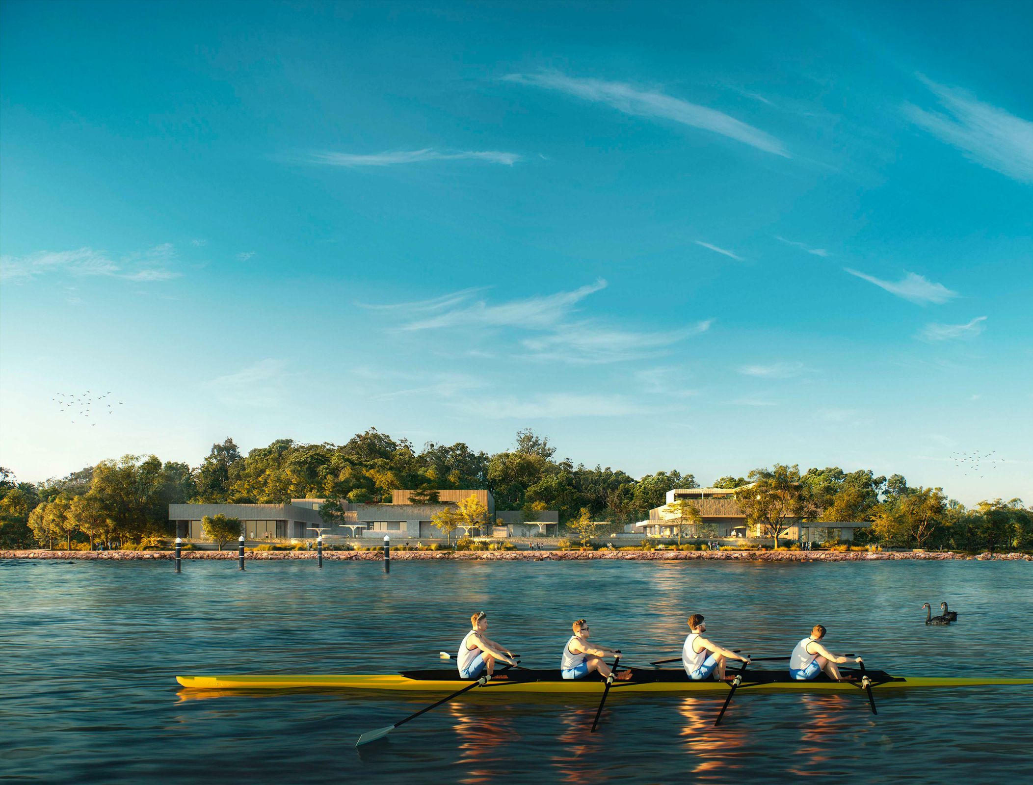 Hot springs facility to return to Perth's Swan River | ArchitectureAu