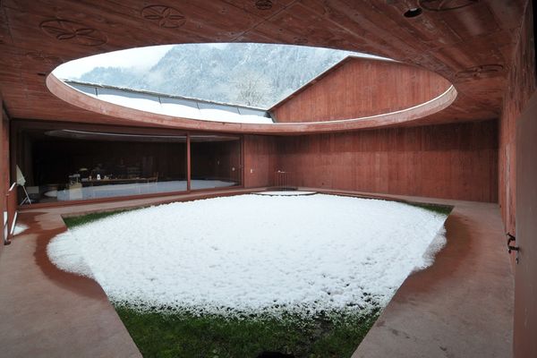 Valerio Olgiati’s Bardill Studio in Scharans, Switzerland.