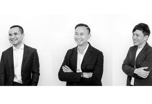 Directors of Bangkok-based landscape architecture practice Shma (left to right): Namchai Saensupha, Prapan Napawongdee and Yossapon Boonsom.