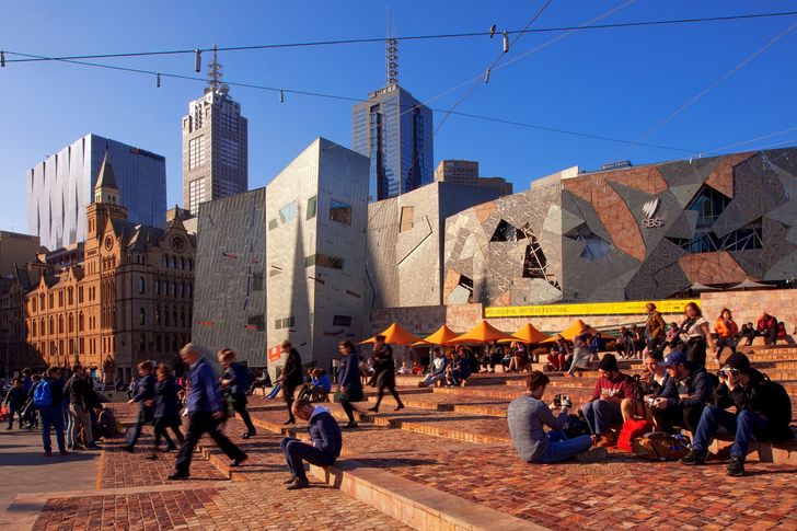 Federation Square by LAB Architecture Studio and Bates Smart.