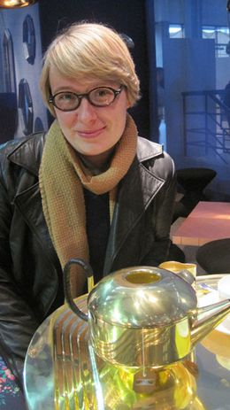 Penny Craswell at the Tom Dixon Tea Room.
