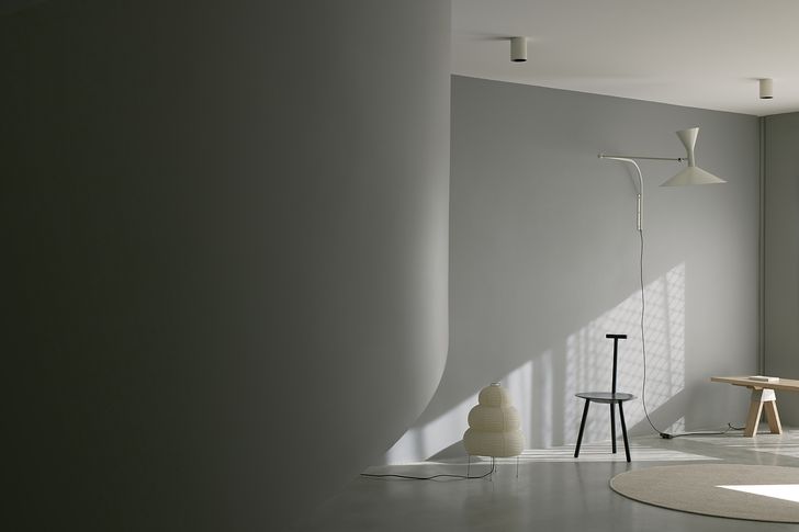 Large, minimal volumes amplify the play of light.