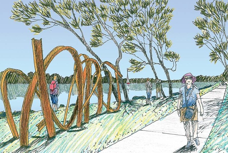 Clarence River Way masterplan by Clouston Associates.