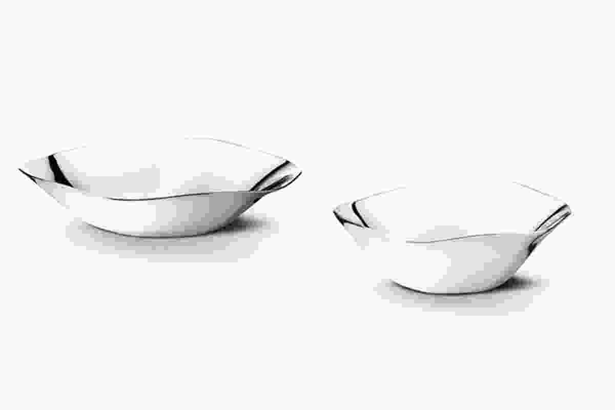 Liquid bowls and trays by Georg Jensen.