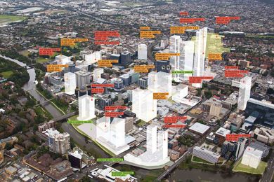 The Parramatta Square precinct under development.