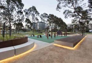 CLEC site stage 2, Docklands Park by MALA Studio.
