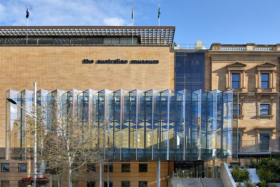 The new entrance to the Australian Museum in Sydney by Neeson Murcutt and Joseph Grech (architects in association).