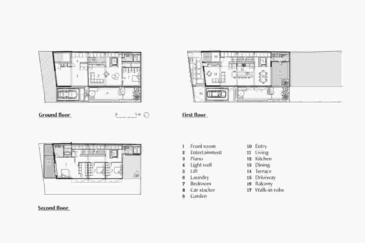 Plans of 102 The Mill by Carter Williamson Architects.