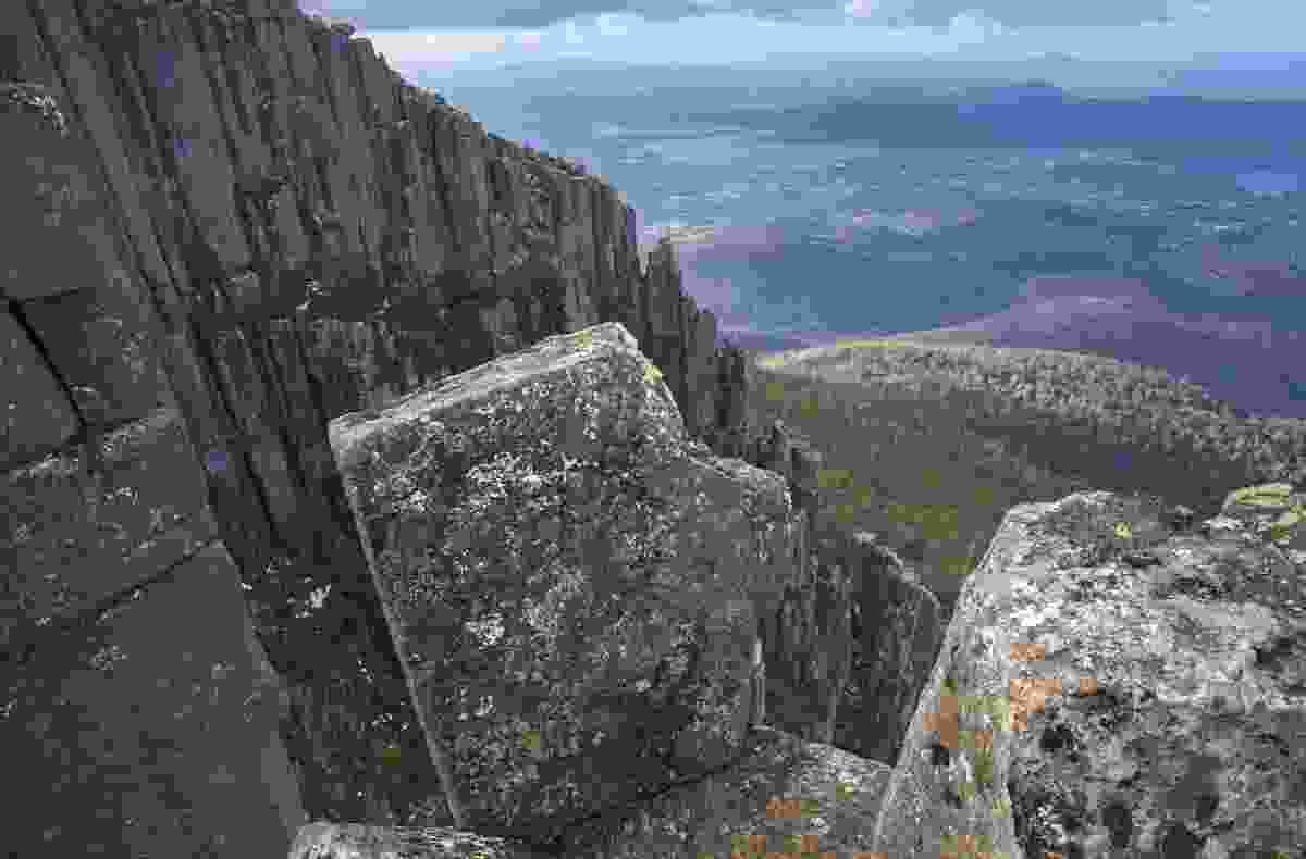 Hobart, viewed from the summit of kunanyi.