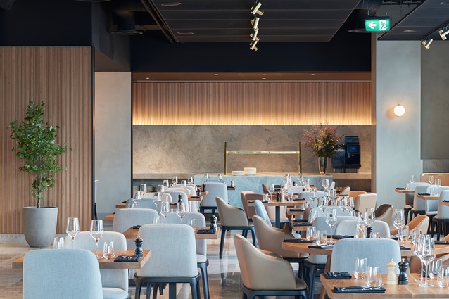 Mr Carpano Dining and Bar by Interior design: Fender Katsalidis Architecture: Woods Bagot and NH Architecture.