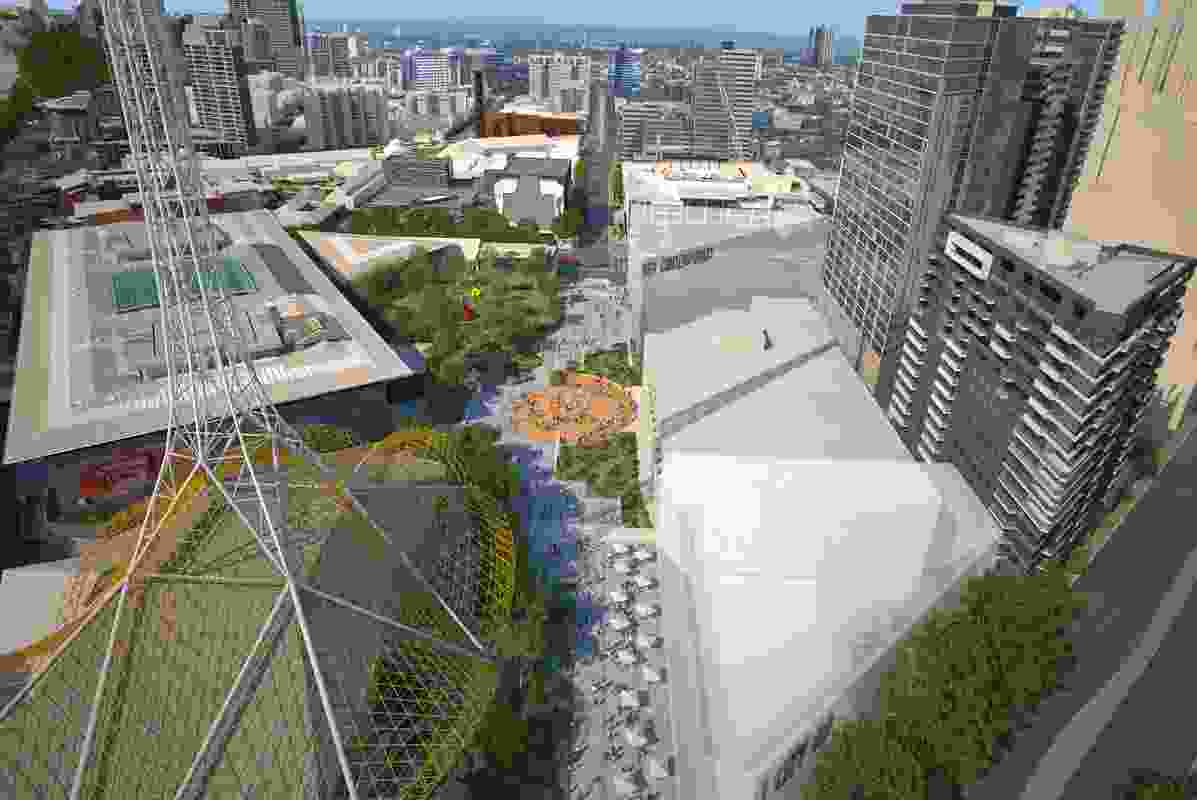 The proposed redevelopment of Melbourne's Southbank arts precinct will connect the new facilities with existing cultural institutions.