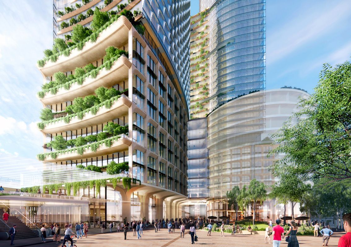 Sculptural towers proposed for Sydney's tech hub | ArchitectureAu