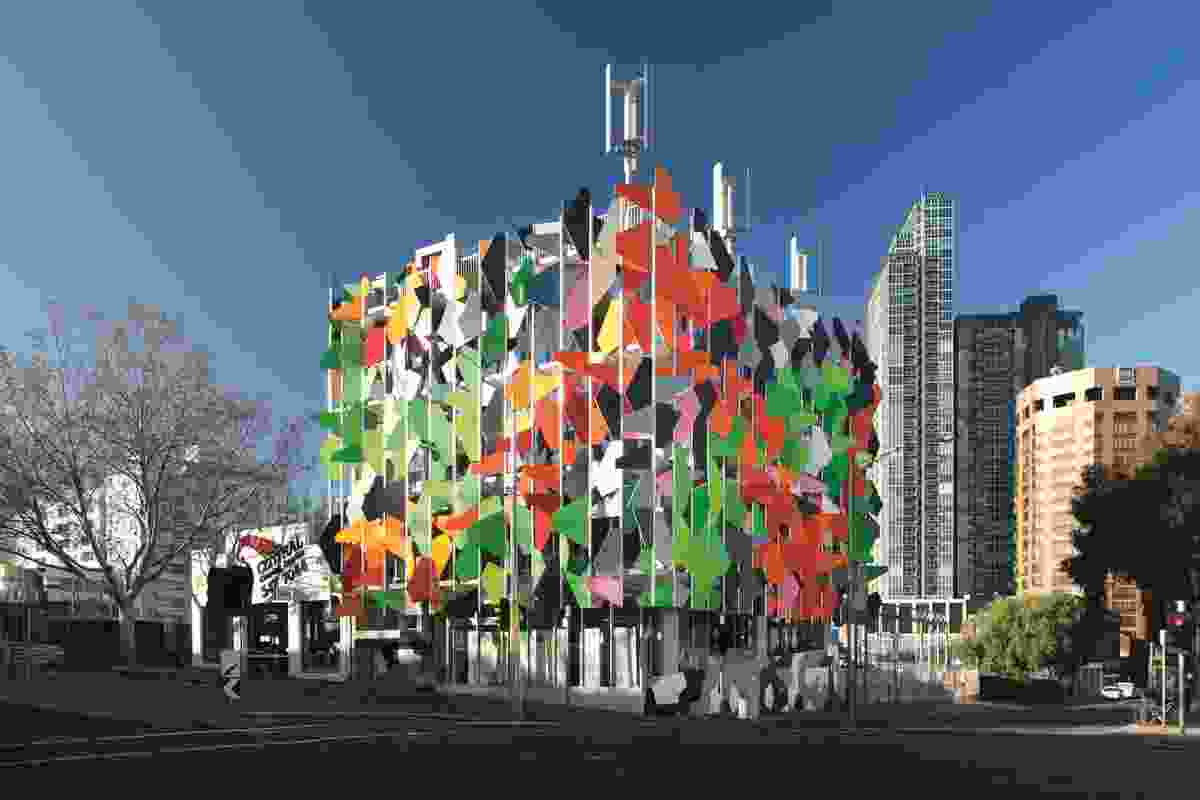 The overused “hero shot” of the Pixel Building, designed by Studio 505.