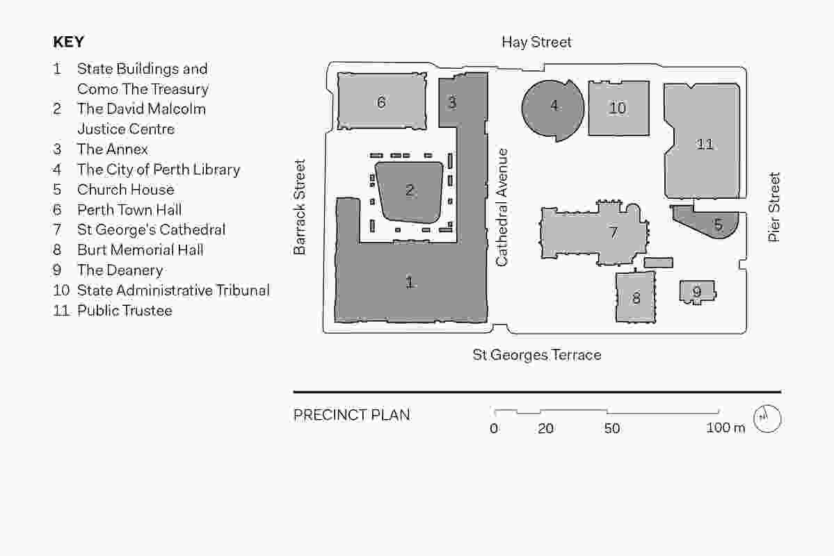 Cathedral Square site plan.