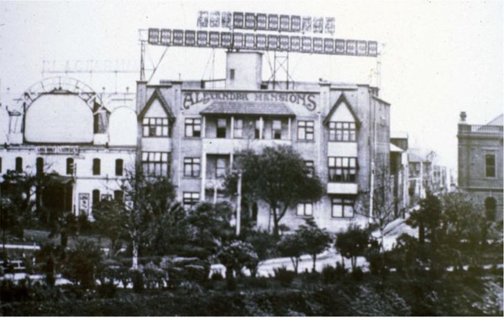 Alexandra Mansions was a very early example of adaptive building re-use, converting a former factory into upmarket flats, including a rooftop garden for residents’ use.