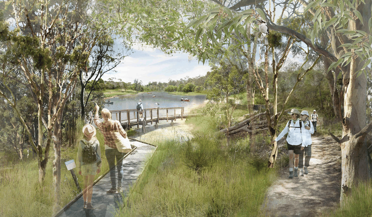 Oxley Creek Transformation Masterplan by Lat27 and Oxley Creek Transformation in association with DesignFlow, Hydrobiology, Jacobs and Deloitte.