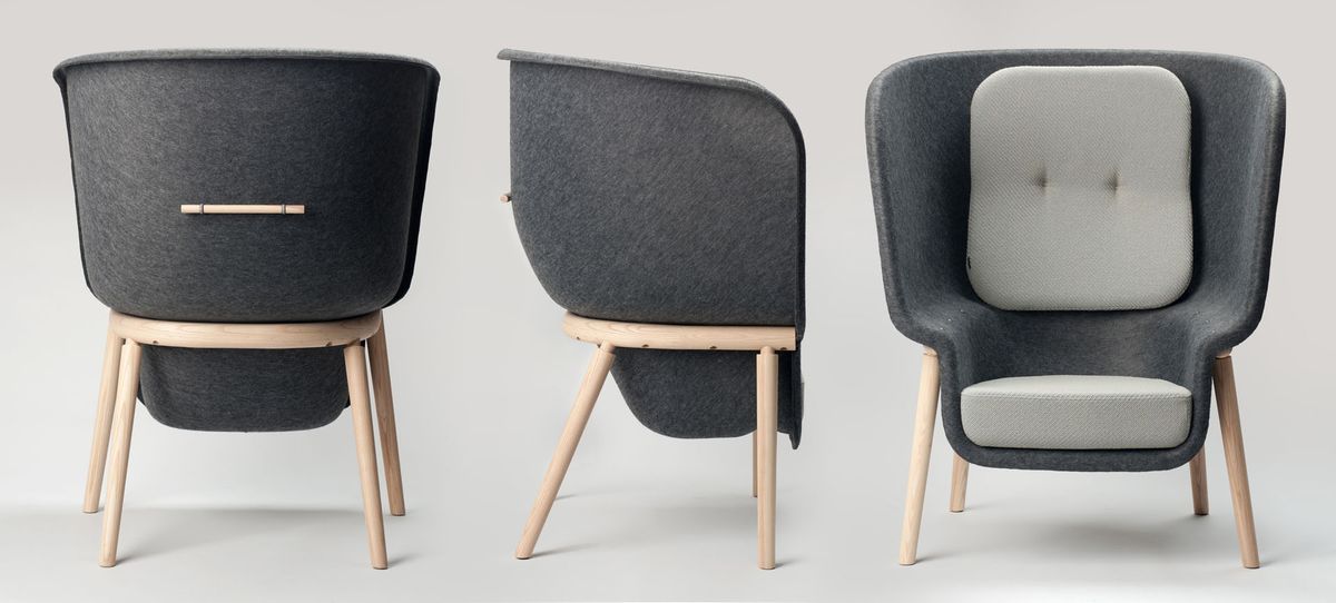 pod pet felt privacy chair