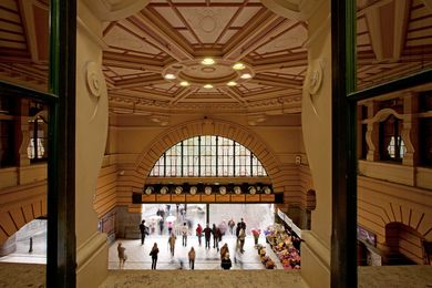 Flinders Street Station interior.