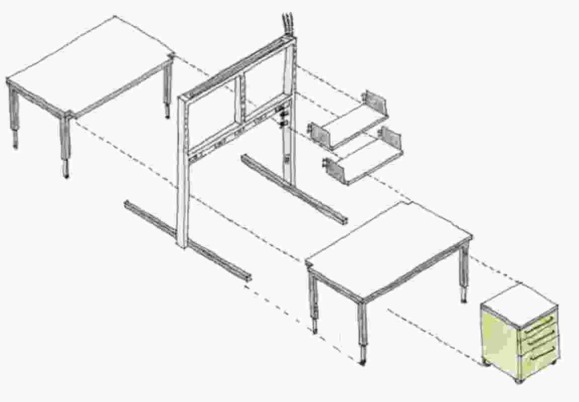 SAHMRI bench concept system.