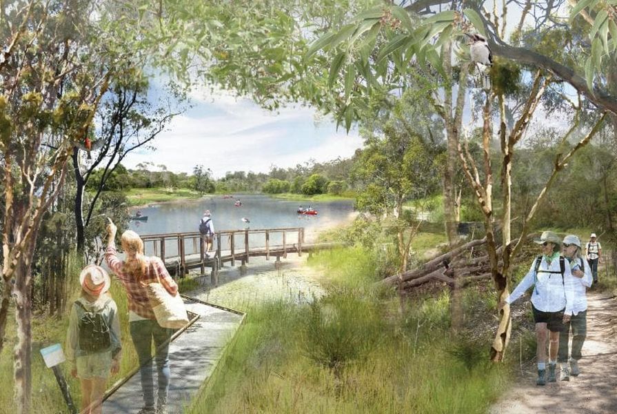 The Oxley Creek draft masterplan would see the 15-kilometre waterway between Brisbane River and Larapinta reimagined as both a sanctuary for wildlife and an “urban playground.”