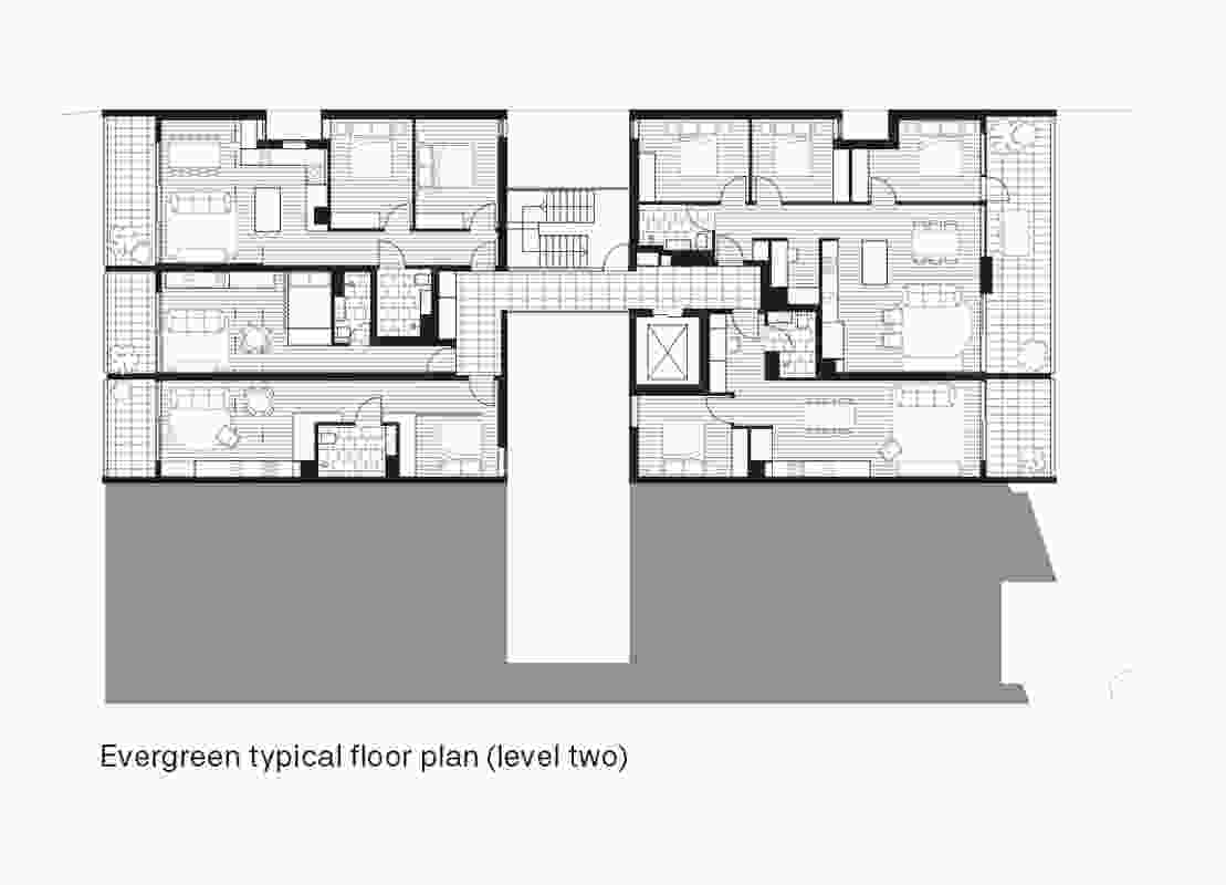 Typical floor plan of Nightingale Evergreen.