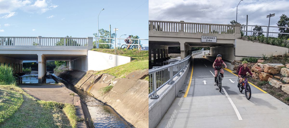 Restoration and connection Hanlon Park/Bur’uda Waterway Rejuvenation Landscape Australia