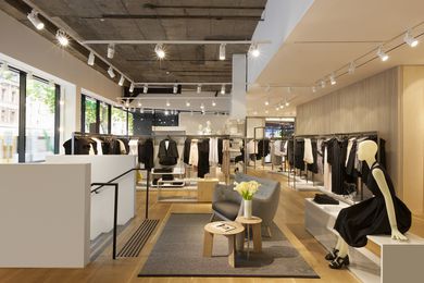 The new COS store in Melbourne occupies 360 square metres on the corner of Elizabeth Street and Little Bourke Street. 