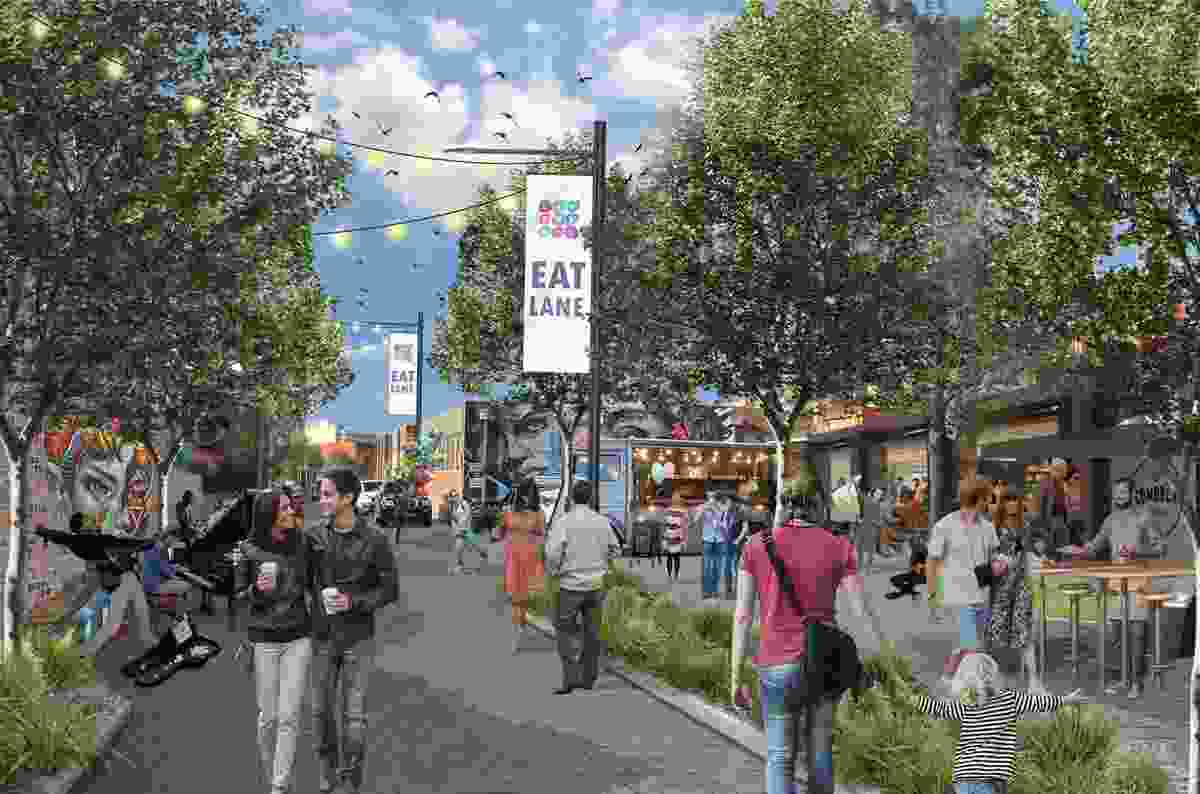 Liverpool City Centre Public Domain Master Plan by Liverpool City Council won a Landscape Architecture Award in the Urban Design category of the 2021 AILA NSW Landscape Architecture Awards